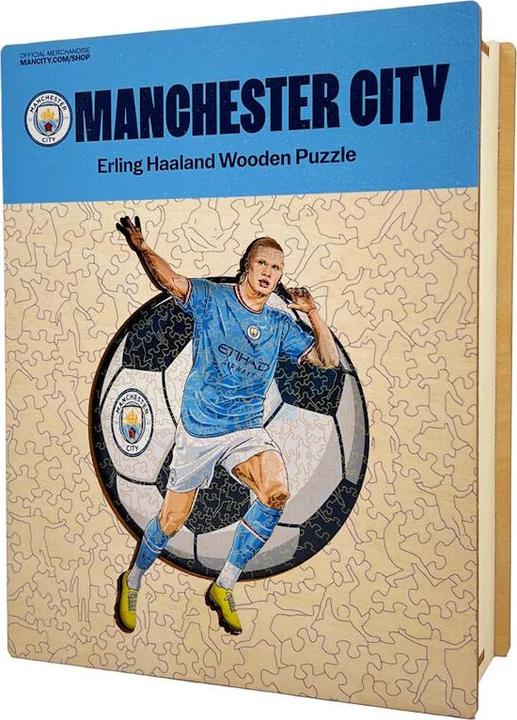 Actual product image Iconic Man City FC - Erling Haaland - Wooden Puzzle Size S (150 pieces) (150 pieces)