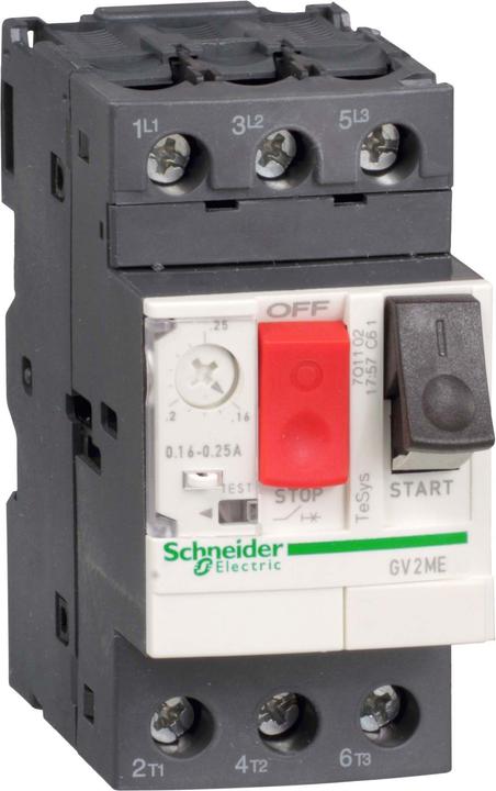 Schneider Electric Protezione motori GV2ME 0.1-0.16A FLC