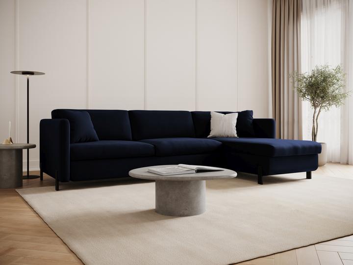 Image du produit Micadoni Canapé D'Angle Velours Droit Convertible, "Gloria", 4 Places, 260x170x80Fabriqué en Europe (Canapé d'angle)