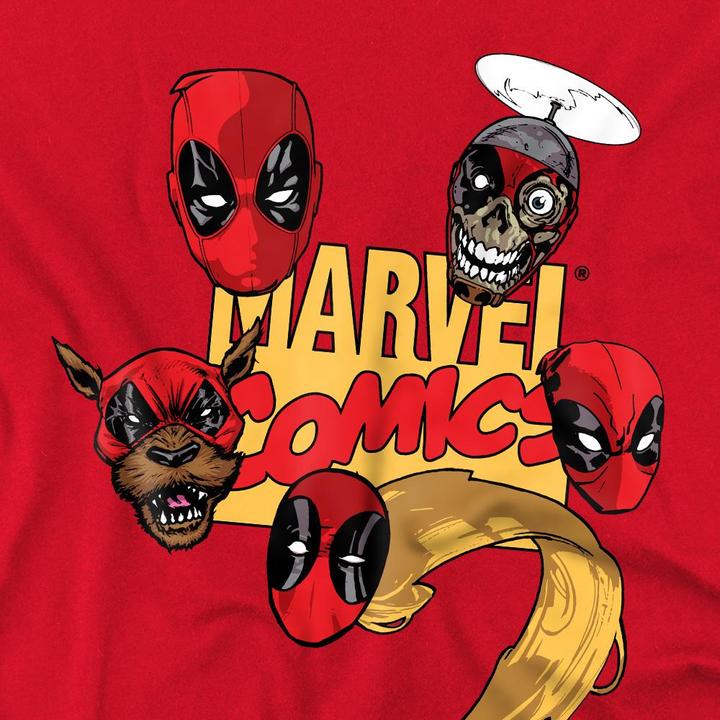 Immagine prodotto Deadpool Maglietta Teste di Personaggi Uomo (4XL)