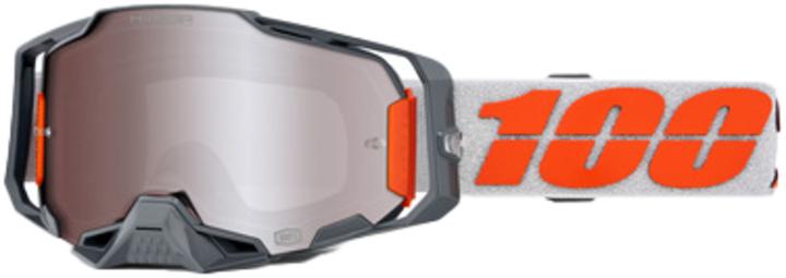 Produktbild 100% Armega HIPER Goggle Silver - Mirror Silver Lens (Silber, Mirror Silver)