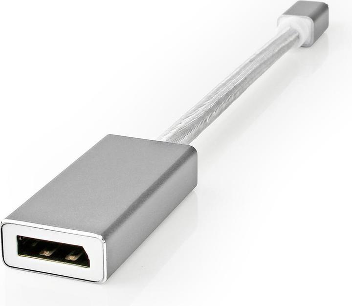 Actual product image Nedis Mini DisplayPort Cable DisplayPort 1.2 Mini DisplayPort Male DisplayPort Female 21.6 Gbps V (0.20 m, DisplayPort)