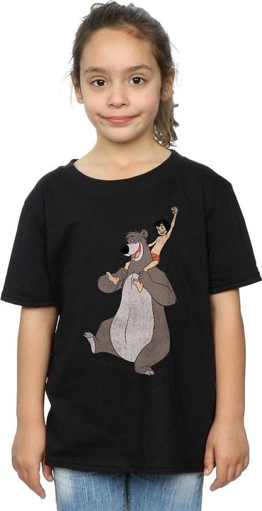 Actual product image Disney Girls Mowgli And Baloo Cotton T-Shirt (128)
