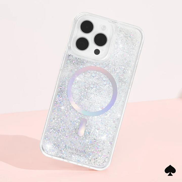 Immagine prodotto Kate Spade Liquid Glitter MagSafe - Custodia iPhone 15 Pro Max (Opale Iridescente) (Apple iPhone 15 Pro Max)