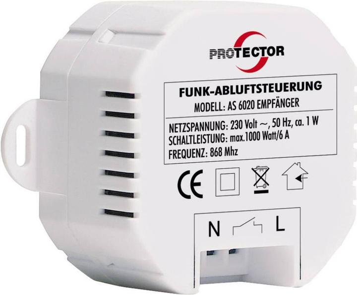 Actual product image Protector Wireless exhaust air control AS 6020.3 1000 W White, brown