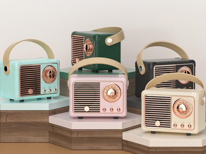 Actual product image Marlone Portable Bluetooth 5.0 speaker model Paris 3W (6 h, Rechargeable battery operated)