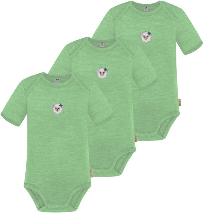 Normani 3er Set Baby Merino Body Kurzarm „Tauranga" - 9287