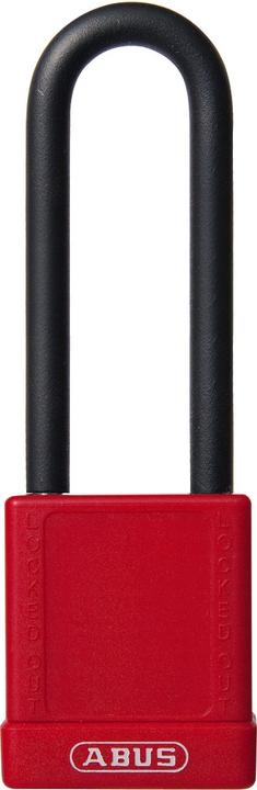 Produktbild Brady Hochsicherheitsschloss, Aluminiumschloss mit Nylonschutz, mit Stahlbügel, Rot, 75mm Bügelhöh