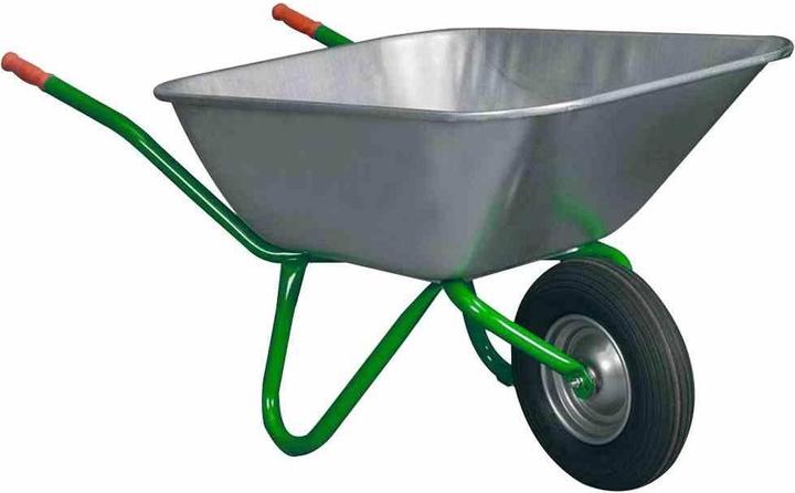 Produktbild Mefro Schubkarre Bully 140 gelb/ grün, Traglast: 250 kg