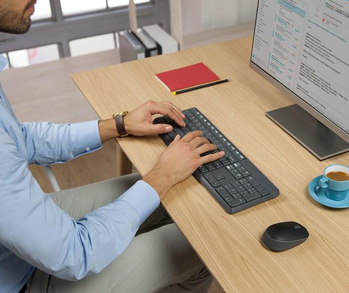 Actual product image Logitech Set MK235 (Eng. Int., Wireless)