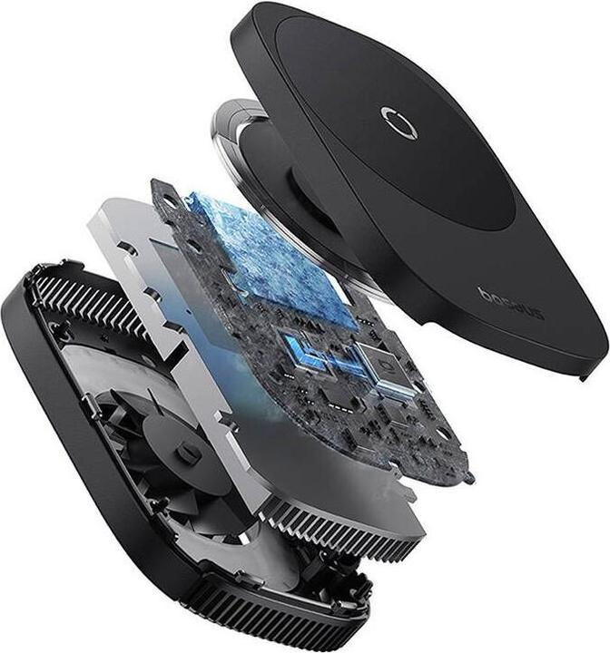 Actual product image Baseus MagPro II Series Ultra-Thin Magnetic Phone Cooler (Basic Edition) Cosmic Black