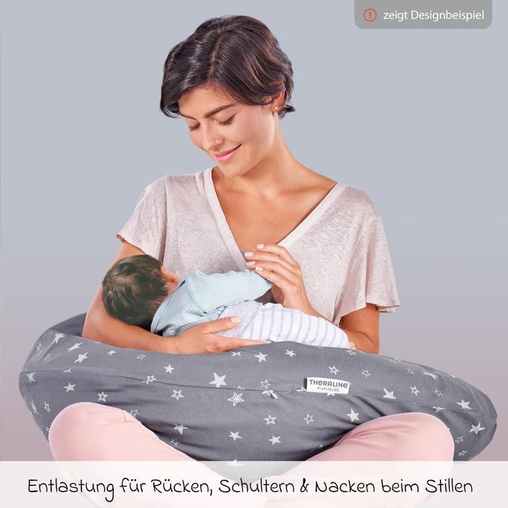 Produktbild Theraline Stillkissen "Das Original" mit Polyester Hohlfaser Füllung inkl. Bezug 190 cm (190 cm)