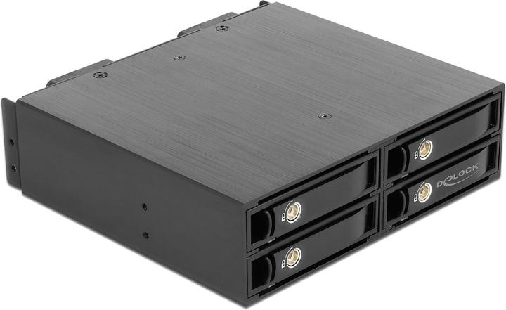 Produktbild Delock 5.25? Wechselrahmen für 4 x 2.5? U.2 NVMe SSD mit abschliessbaren Trays