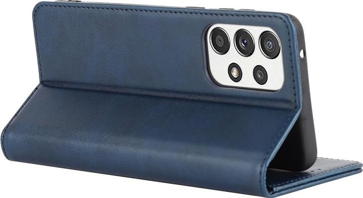 Actual product image Cover-Discount Galaxy A33 5G - Stand Flip Case Cover dark blue (Samsung Galaxy A33 5G)
