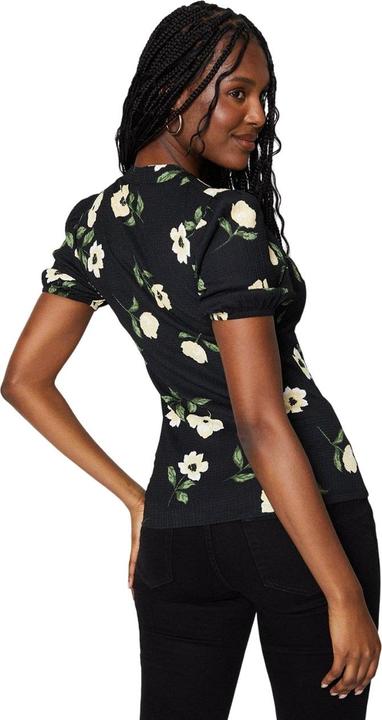 Actual product image Dorothy Perkins Womens/Ladies Keyhole Puff Sleeve Top (S)