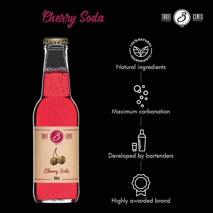Produktbild Three Cents Cherry Soda (6 x 20 cl)