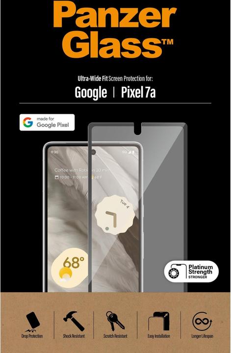 Actual product image PanzerGlass Ultra-Wide Fit (1 Piece, Google Pixel 7a)