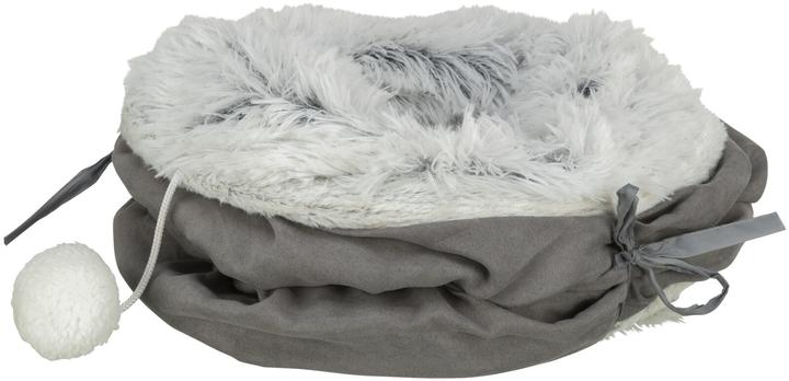 Actual product image Trixie Cat Play Tunnel Harvey, ø 27 × 116 cm, Grey (Cat ball toy)