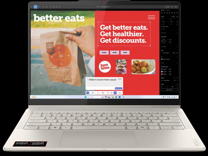 Productafbeelding Lenovo Yoga 7 2-in-1 (14", AMD Ryzen AI 7 350, 17.18 GB, 1000 GB, NL)