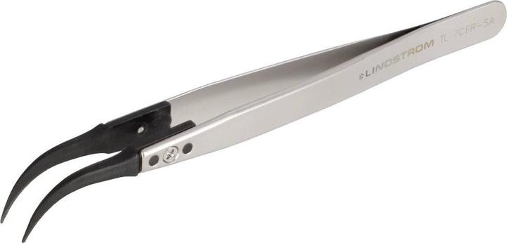 Lindstrom Lindström TL 7CFR-SA ESD Pinzette 7CF Flach, gebogen 130 mm