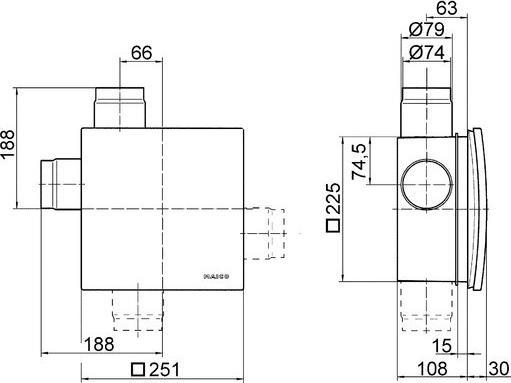 Produktbild Maico Abluftsystem ER60GVZ Unterputz Ventilatoreinsatz