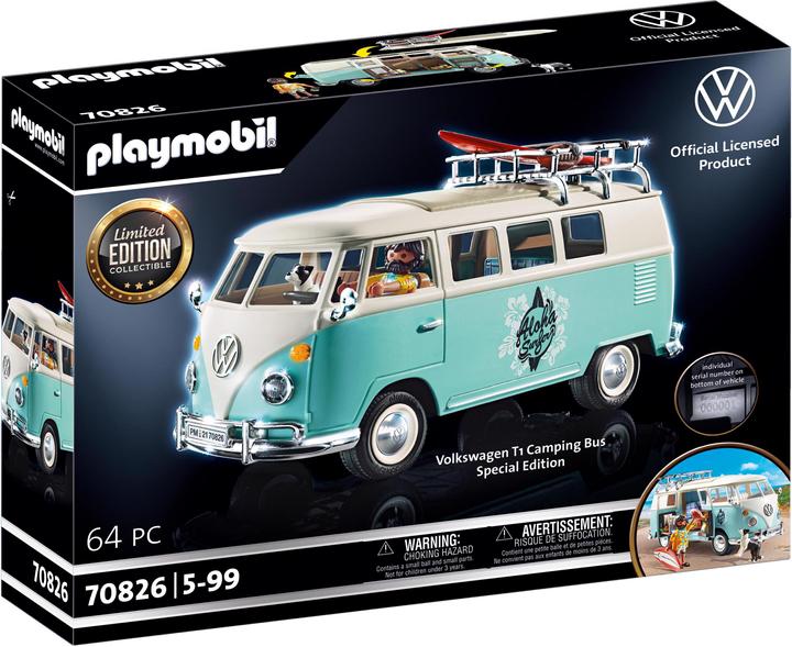 Playmobil Volkswagen T1 Camping Bus - Special Edition (70826, Playmobil Volkswagen)
