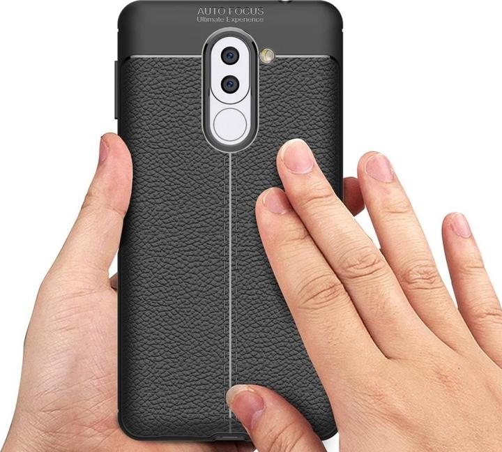 Actual product image König Design Huawei Honor 6X Mobile Case Protection Case Back Cover Silicone Bumper Shell Black (Fee 6X)