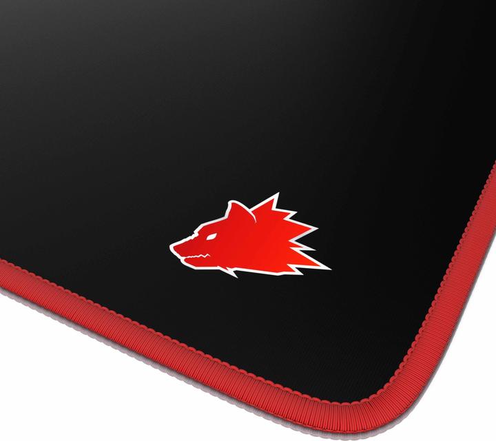 Produktbild Titanwolf Gaming Mauspad, XXL Speed Gaming Mausmatte / Extragrosse Fläche von 900 x 400mm, Kopf rot (XXL)