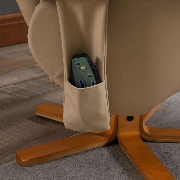 Image du produit Swisshandel24 Fauteuil de relaxation Fauteuil de massage avec repose-pieds Fauteuil TV inclinable à 145° Fauteuil