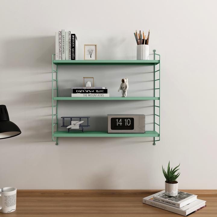Actual product image En.Casa Modular wall shelf Strängnäs set of 2 pastel green
