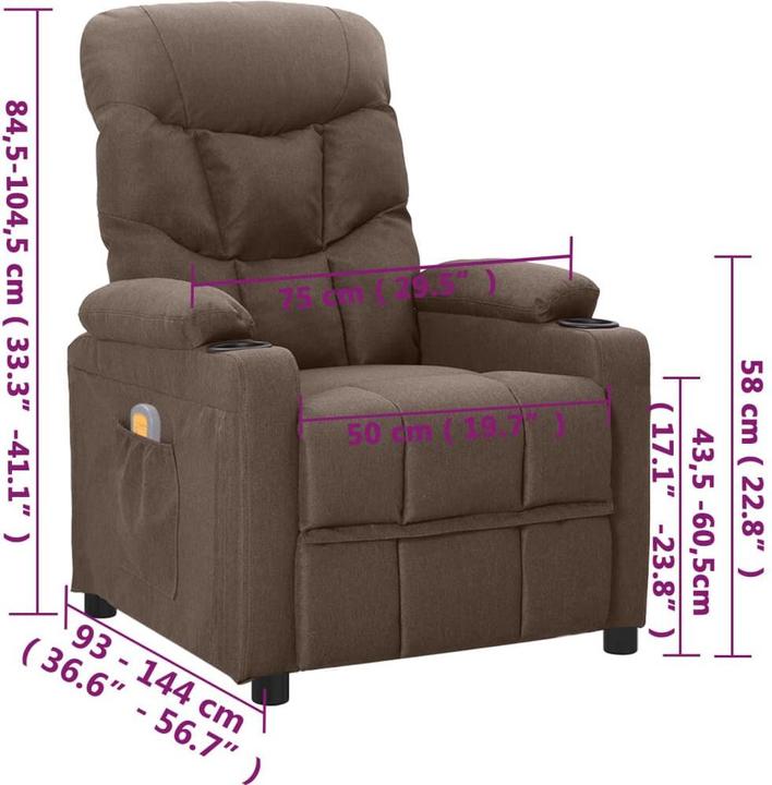 Immagine prodotto VidaXL Elektrischer Massagesessel
