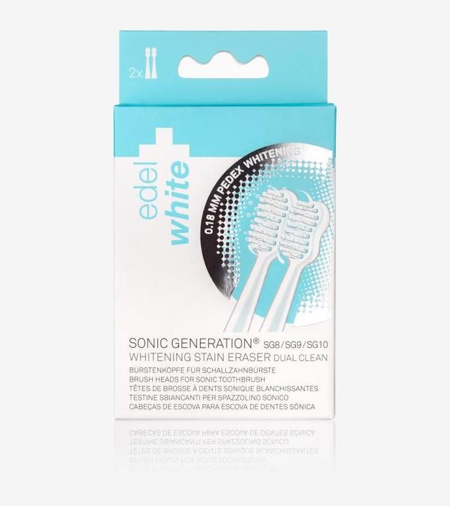 Produktbild Edel + White Whitening Brush Heads Sonic Ersatzbürstenköpfe (2 x)