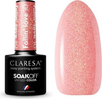 Immagine prodotto Claresa Collezione di smalti UV LED Manicure ibrida Soak Off - Colore dorato n. 10 Fallin Love 5ml (Golden, No 10, Smalto)