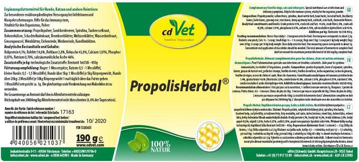 Immagine prodotto cdVet PropoliErboristeria (Adulto, 1 pz., 20 g)