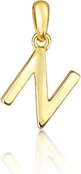 JVD Minimalist gold-plated letter "N" pendant SVLP0948XH2GO0N