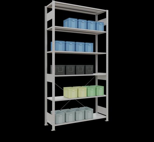 Actual product image Schulte Lagertechnik MULTIplus150 basic racking system with cross braces