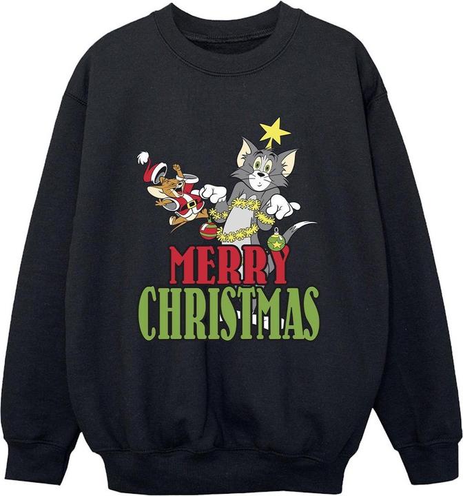 Produktbild Tom & Jerry Merry Christmas Baubles Sweatshirt Jungen (152, 158)