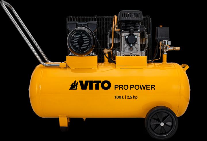 Produktbild VITO Keilriemengetriebener Kompressor 100L - 10 bar (0.00 Bar, 100 l)