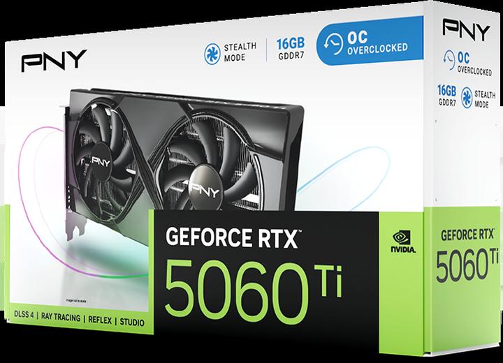 Produktbild PNY GeForce RTX 5060 Ti Overclocked Dual Fan (16 GB)