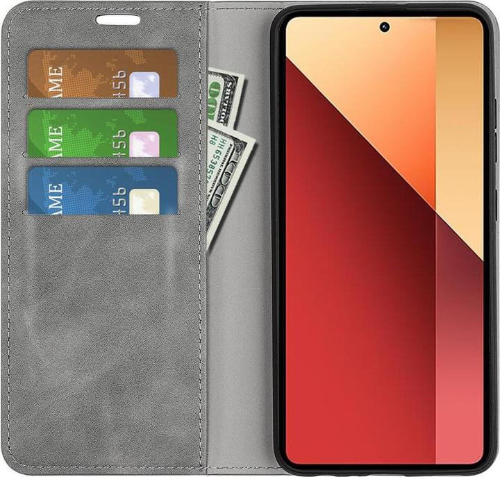 Actual product image Cover-Discount Poco M6 Pro / Redmi Note 13 Pro 4G - Stand Case grey (Xiaomi Redmi Note 13 Pro 4G)