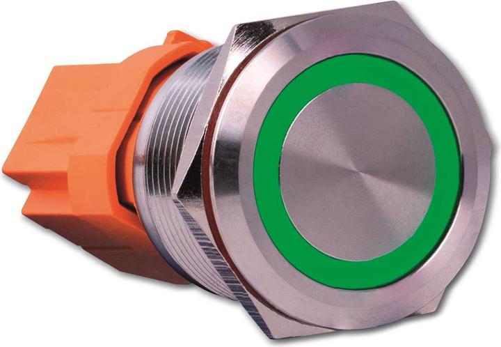Produktbild Joy-it BUTTON22B-M-GR Tastschalter 250 V/AC 7 A 1 x Ein/(Aus) IK10, IP67 tastend 1 St.