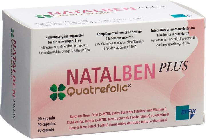 Natalben Plus Quatrefolic (90 Piece, Capsules, 170 g)
