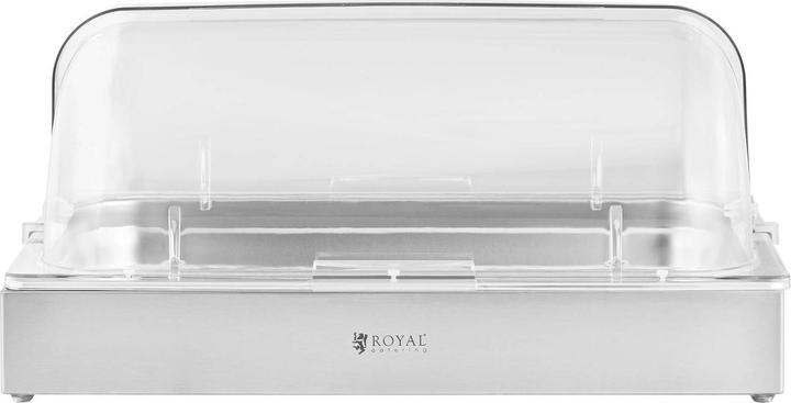 Actual product image Royal Catering Buffet Display Case- GN 1/1 - stainless steel with hood -