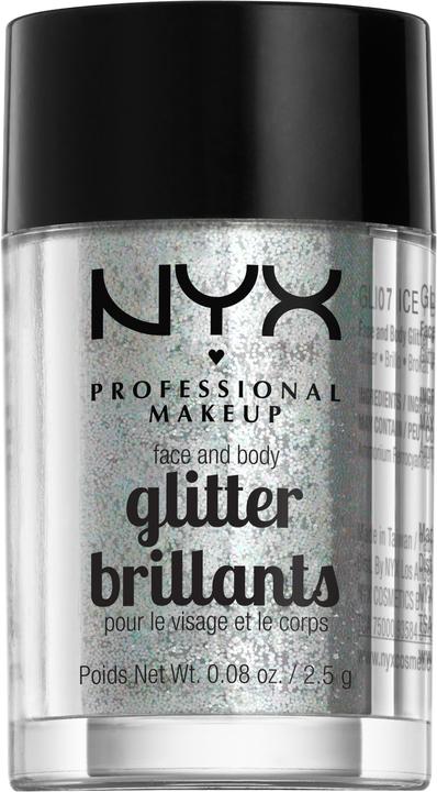 NYX Professional Make-Up Face and Body Glitter (Ice, Highlighter, 2.50 g)