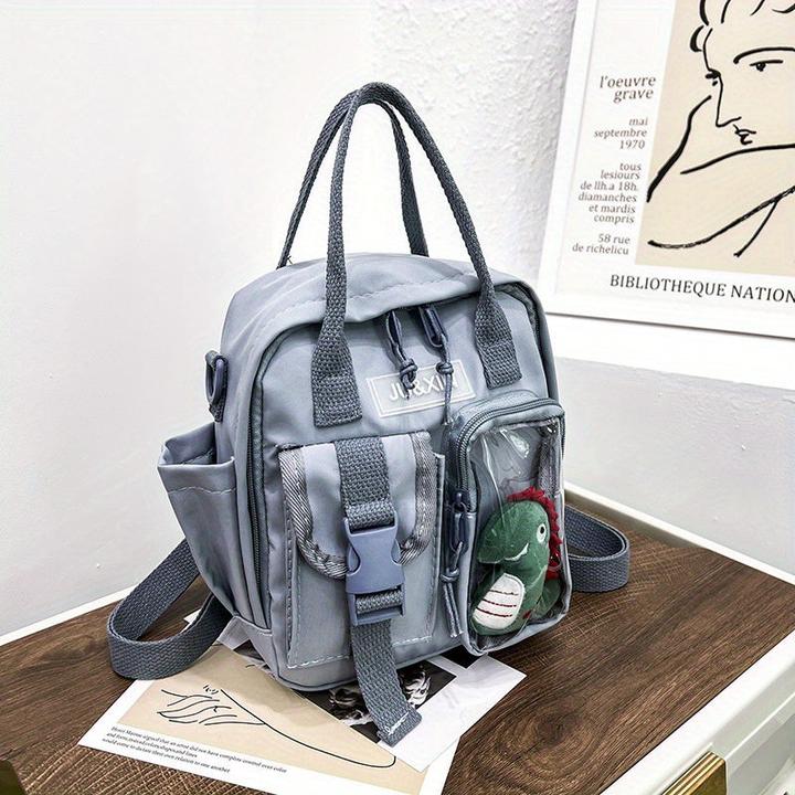 Actual product image Only-Bags.Store Mini cute dinosaur backpack, solid colour fashion casual simple unique backpack