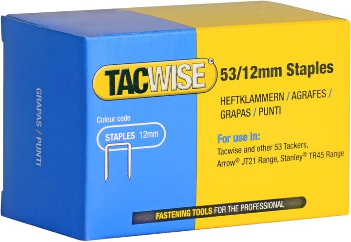 Produktbild Tacwise Heftklammern 53/12 mm, verzinkt, 5.000 Stck (1 x)
