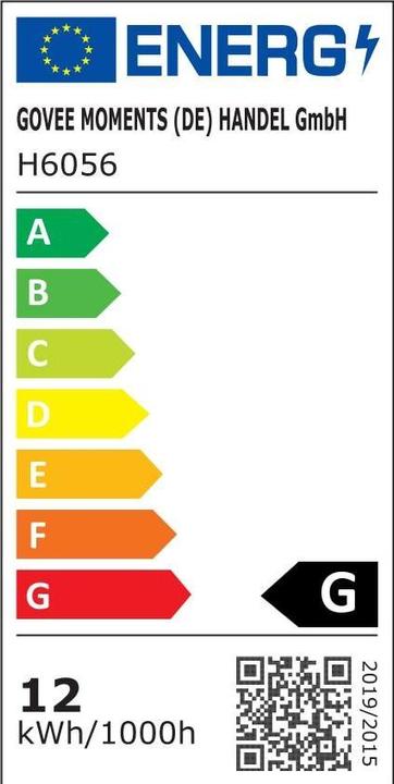 Label énergétique Govee Flow Plus (400 lm)