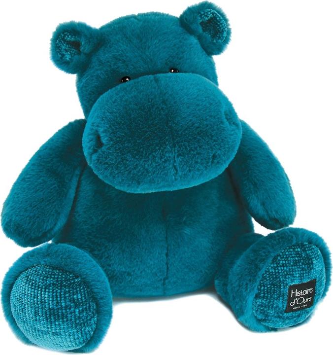 Actual product image Doudou et Compagnie Hippo, turquoise 40cm (40 cm)