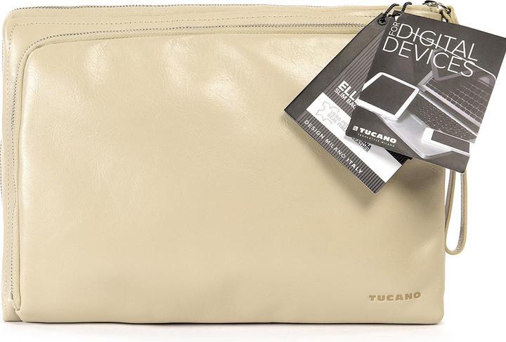 Produktbild Tucano Elle, Damen Notebooktasche aus Leder für 13 Zoll, IVORY (13", Apple)