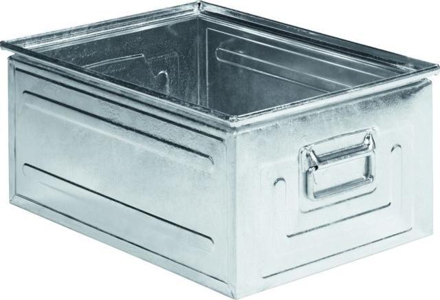 Image du produit Schäfer Shop Bac gerbable série ST 14/6-1, en acier, capacité 79 L, idéal pour les marchandises lourdes (65 x 47 x 28 cm, 79 l)